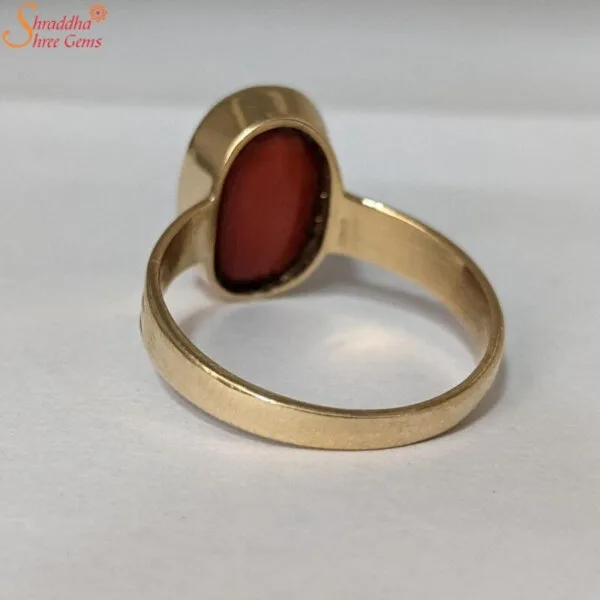 natural coral ring