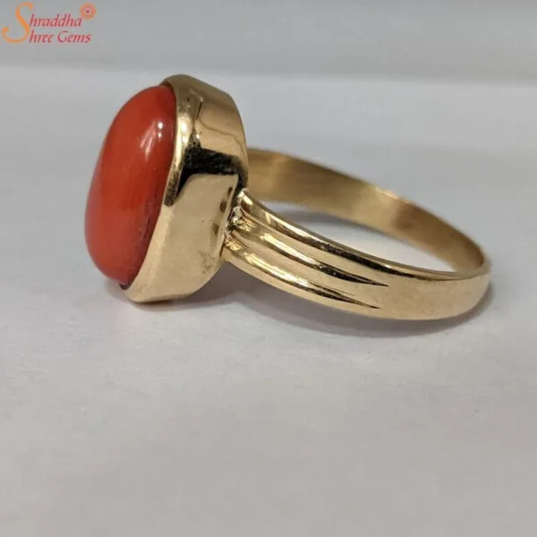 natural coral ring