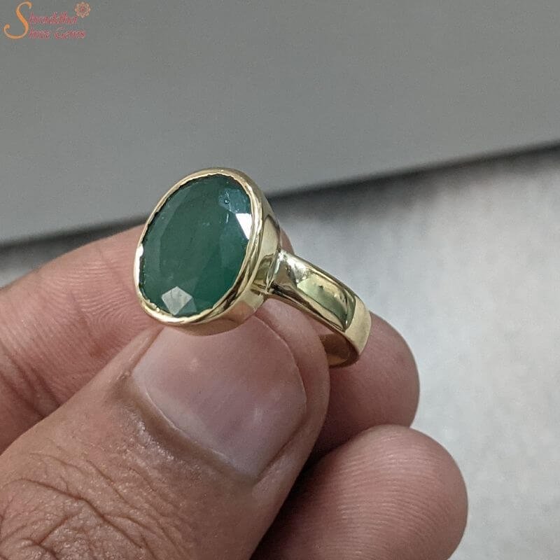 Natural Green Emerald Ring, Dark Oval Natural Emerald Gemstone Solid  Sterling Silver Ring, Rose Gold, 22K Yellow Gold Ring, Copper Ring - Etsy