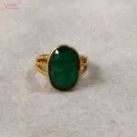 natural emerald panchdhatu ring