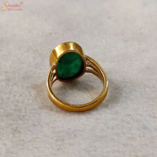 natural emerald panchdhatu ring natural emerald panchdhatu ring
