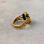 natural emerald panchdhatu ring