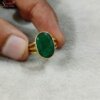 natural emerald panchdhatu ring