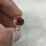 natural ruby gemstone ring