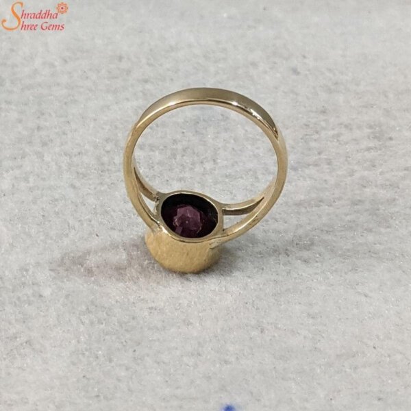 natural ruby gemstone ring