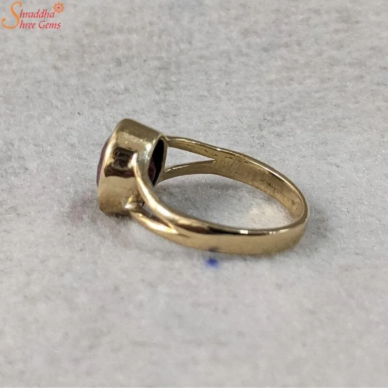 natural ruby gemstone ring