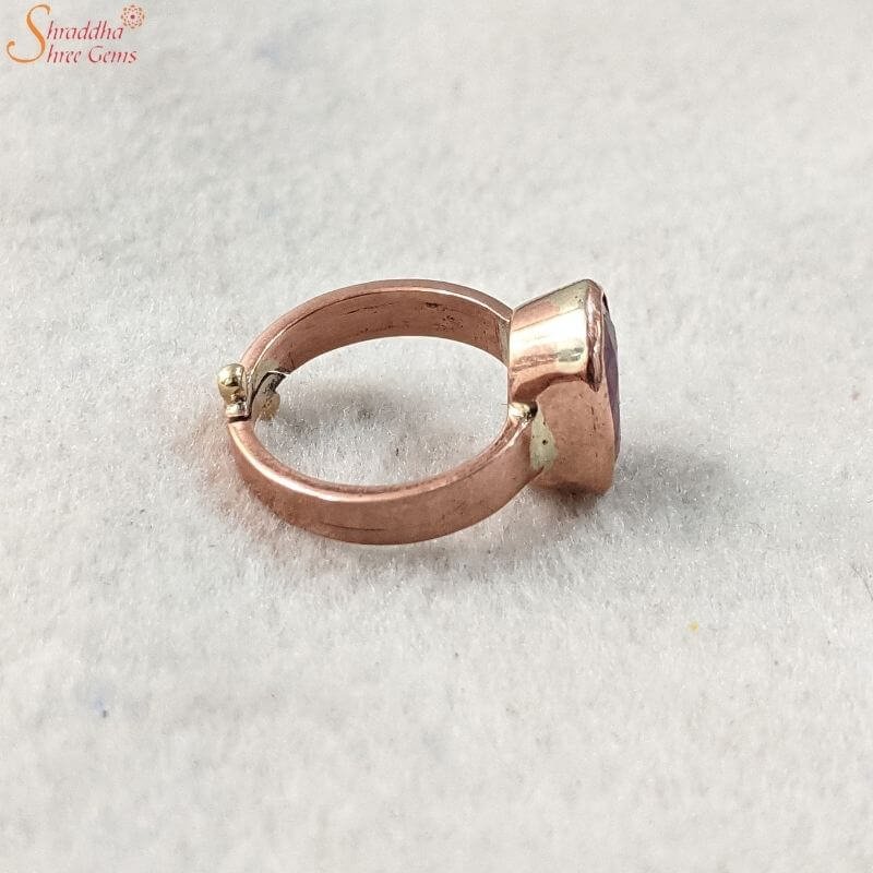 Raw Tourmaline Electroformed Copper Ring Multi Stone, 53% OFF