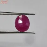 oval mozambique ruby gemstone