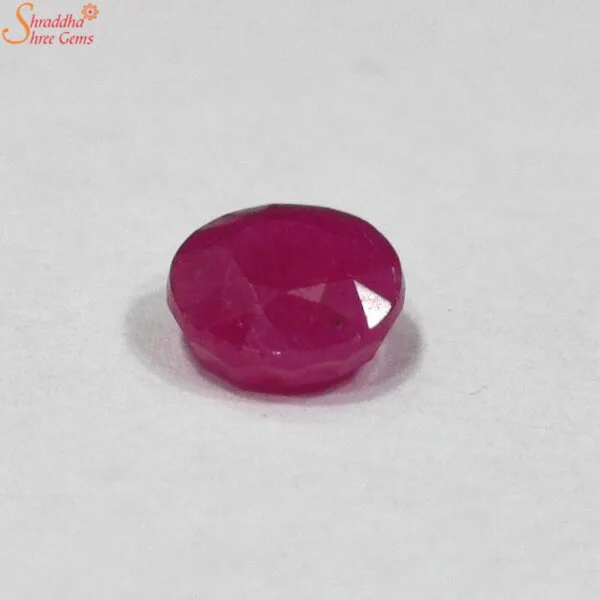 oval mozambique ruby gemstone