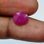 oval mozambique ruby gemstone