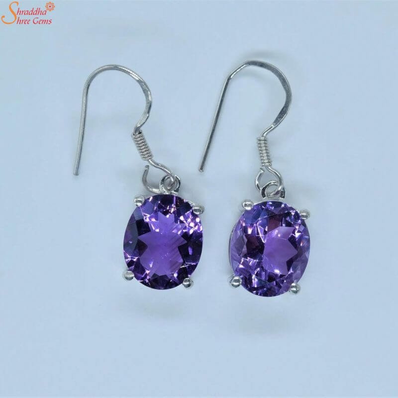 14K Yellow Natural Amethyst Youth Stud Earrings - 19132-124361000-P