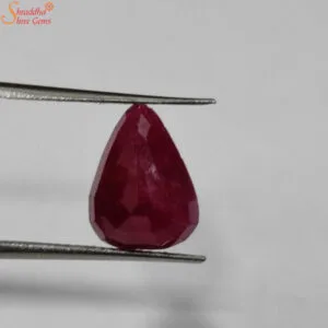 pear shape ruby gemstone