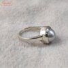south sea pearl gemstone ring in sterling silver