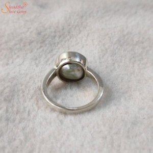 south sea pearl gemstone ring in sterling silver