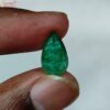 2 carat pear shape loose emerald gemstone