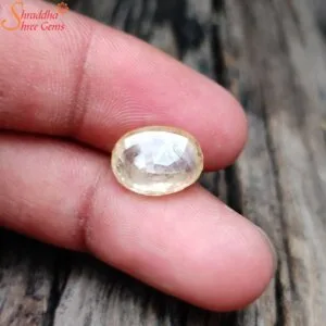 5 carat ceylon yellow sapphire gemstone
