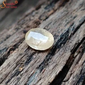 5 carat ceylon yellow sapphire gemstone