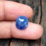 6.86 carat loose blue sapphire gemstone