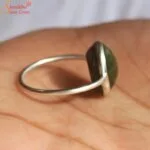 natural cats eye stone ring