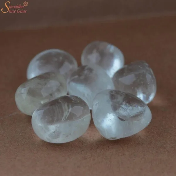 natural clear quartz tumble stone