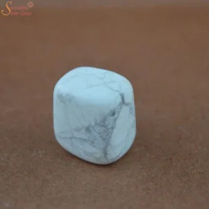 natural howlite tumble stone