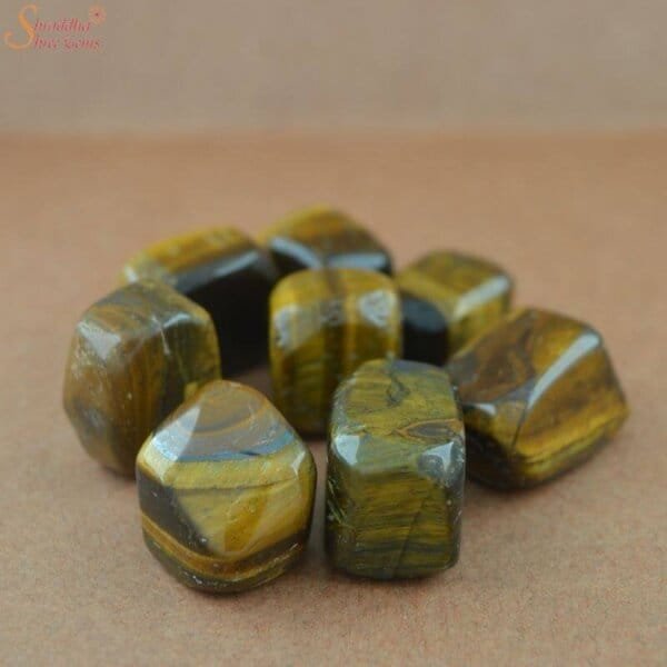 natural tiger eye tumble stone