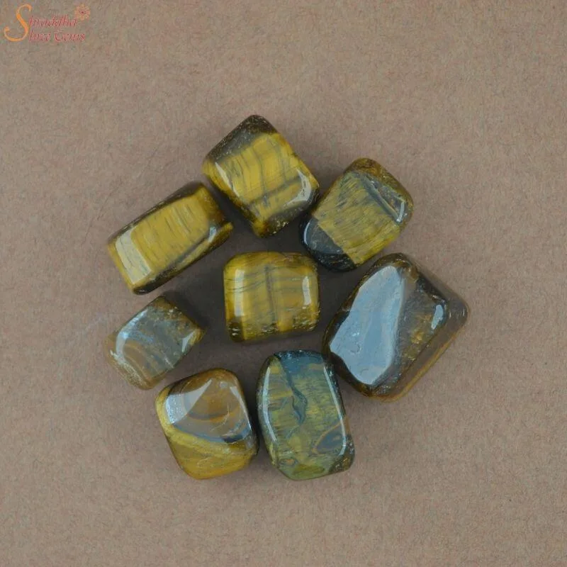 natural tiger eye tumble stone