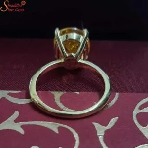oval shape citrine ring