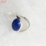 silver lapis lazuli ring