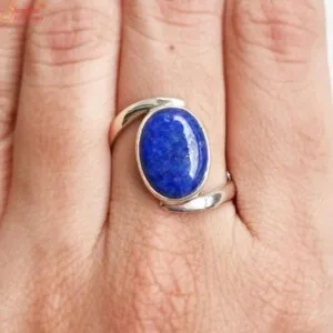 silver lapis lazuli ring