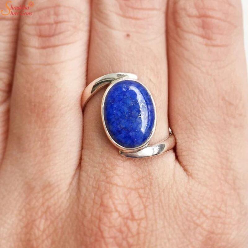 Lapis Lazuli Ring, Natural Oval Cut Blue 5 to 10 Carat Lapis Lazuli/ Lajward  Ring in Panchdhatu With Lab Certified, Astrology Ring - Etsy