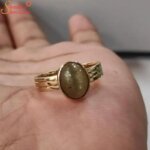 apatite cat's eye gemstone ring