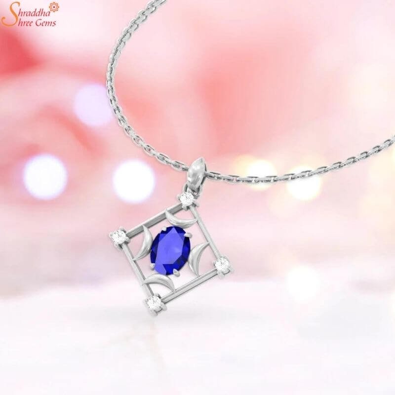Gold glass, Amethyst, Grandidierite, & Blue Gemstone Necklace – Dandelion  Jewelry