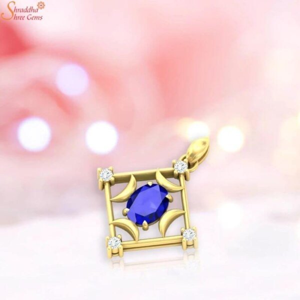 blue sapphire gemstone necklace