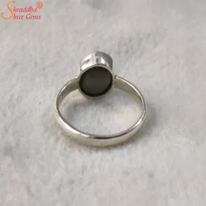 cat's eye sterling silver ring