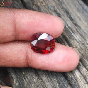 certified loose hessonite garnet gemstone