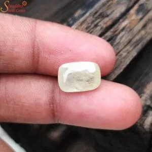 certified yellow sapphire gemstone