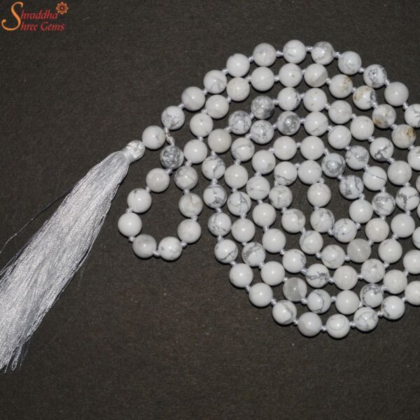 13mm Sphatik Mala  Plain Round Crystal Beads Mala Necklace  100 Natural  and Original Quartz  Sphatik Stone Beads  Rudraksham
