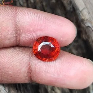 loose hessonite garnet gemstone
