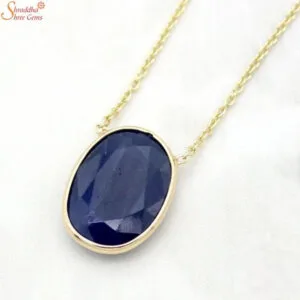 natural blue sapphire pendant