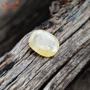 natural ceylon yellow sapphire gemstone