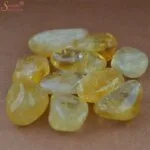 natural citrine tumble stone