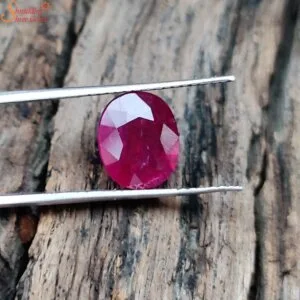 natural mozambique ruby gemstone