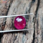 natural mozambique ruby gemstone