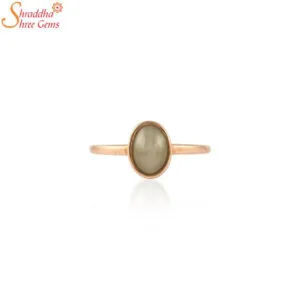oval cats eye gemstone ring