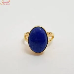 oval shape lapis lazuli ring