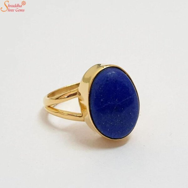 oval shape lapis lazuli ring