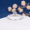 pear cut moissanite diamond engagement ring