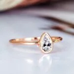 pear shape moissanite diamond