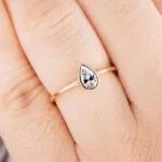 pear shape moissanite diamond